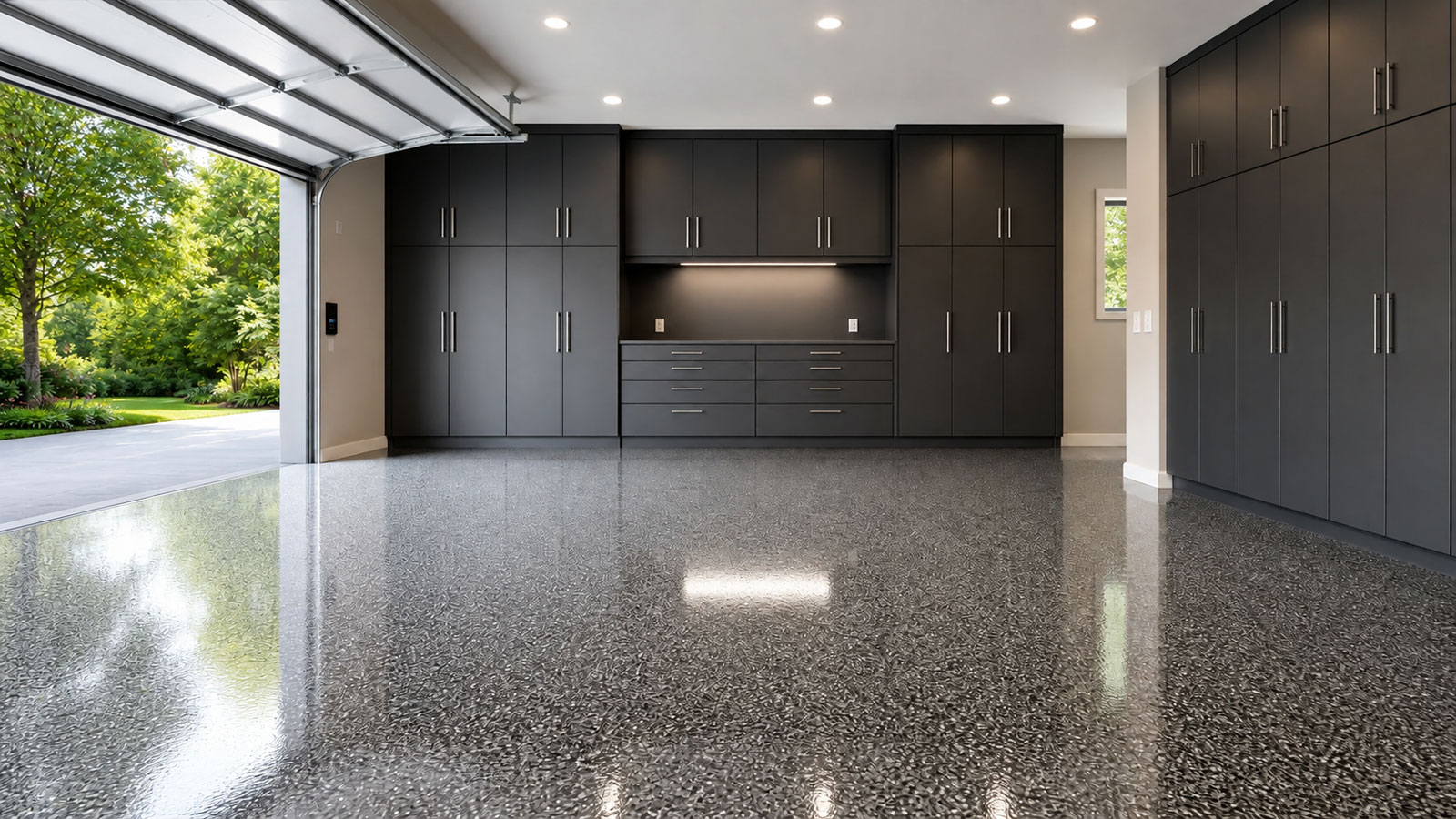 Loves Park and Rockford metro area garage floor